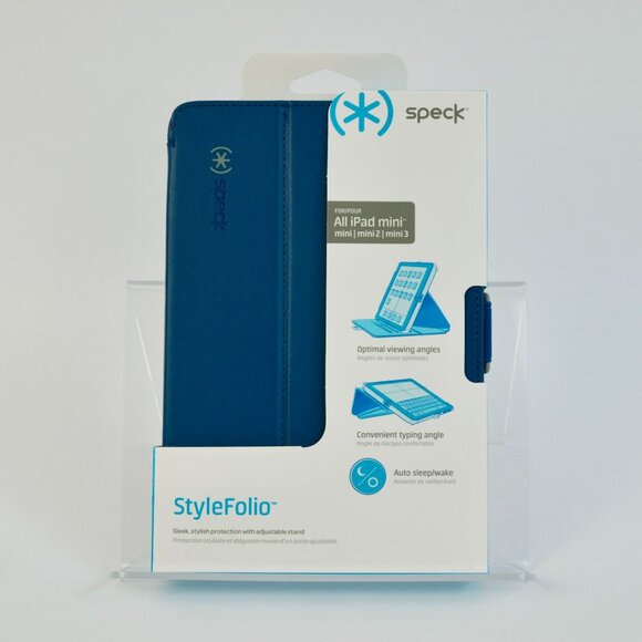 Speck All iPad mini 2 3 StyleFolio Teal Blue Case New - Picture 1 of 5